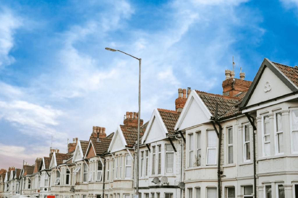 row of terraced houses